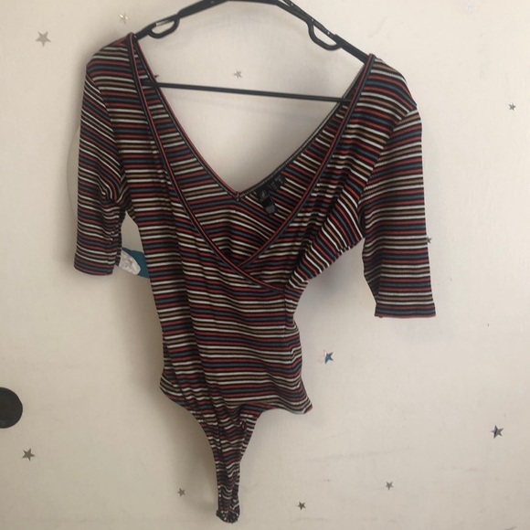 Retro Volcom striped body suit size XS 🐯 - Picture 3 of 8
